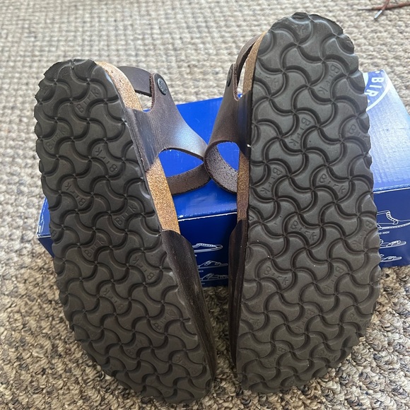 Birkenstock ⭐️RARE⭐️ Messina Dark Brown Size 39 Narrow Ankle Strap - Picture 12 of 15